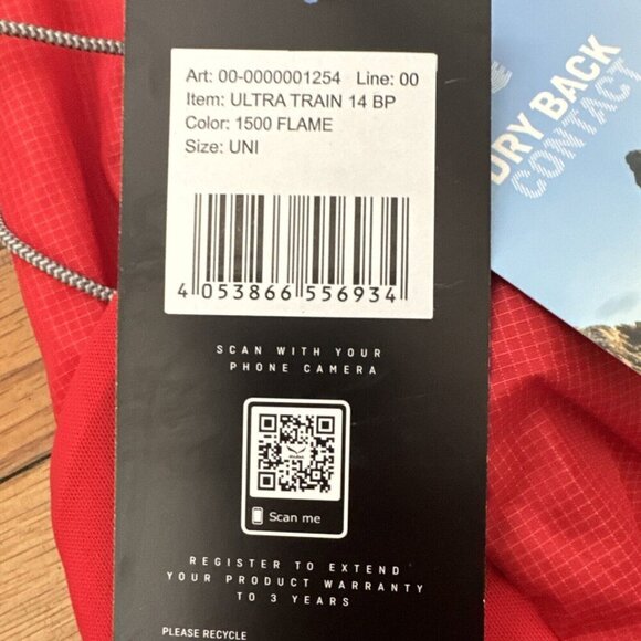 Salewa Ultra Train 14 Backpack Speed Hiking, Flame - Picture 2 of 3